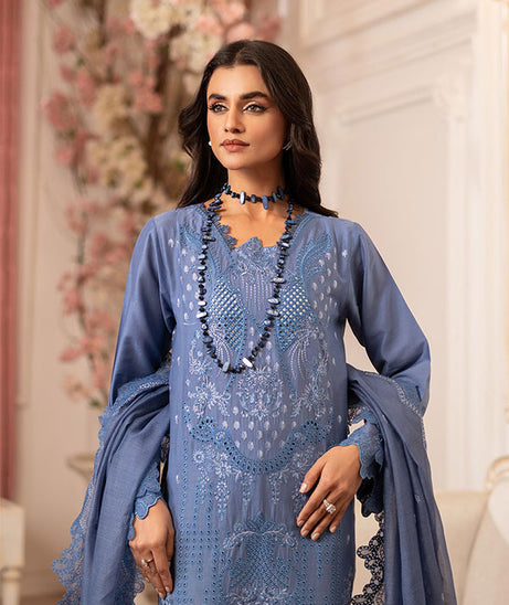 Rajbari Nissa Chikankari S/S Lawn'25 D#11