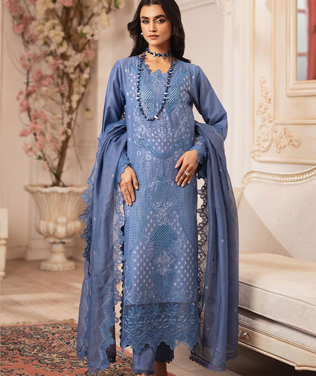Rajbari Nissa Chikankari S/S Lawn'25 D#11