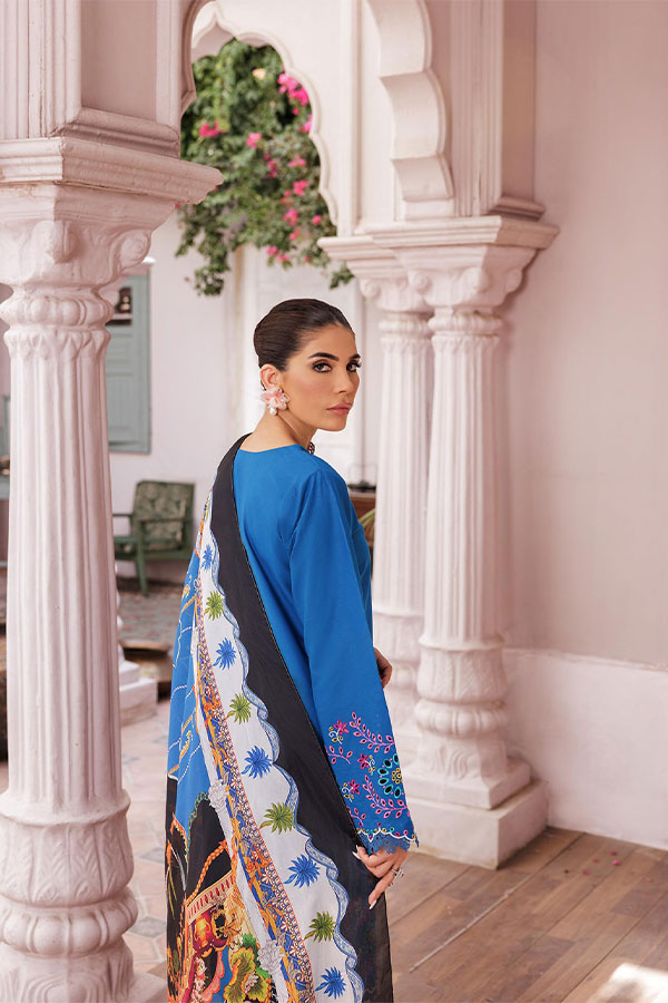 Rajbari Nissa Chikankari S/S Lawn'25 D#4