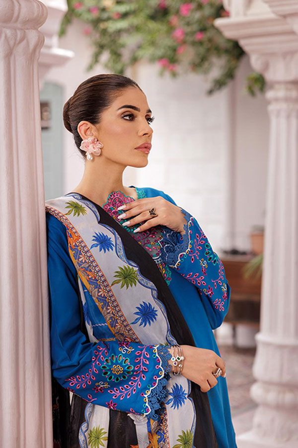 Rajbari Nissa Chikankari S/S Lawn'25 D#4