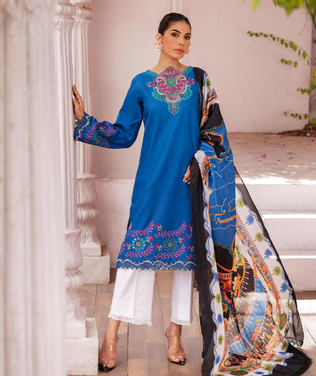 Rajbari Nissa Chikankari S/S Lawn'25 D#4