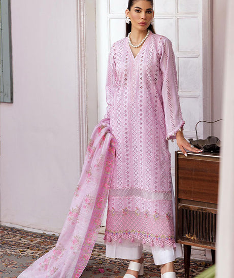 Rajbari Nissa Chikankari S/S Lawn'25 D#6
