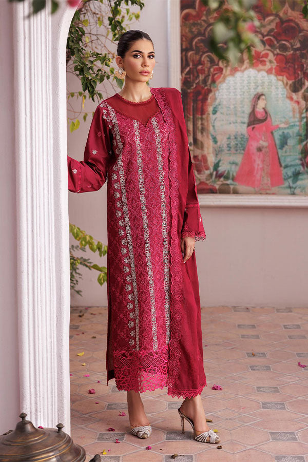 Rajbari Nissa Chikankari S/S Lawn'25 D#7