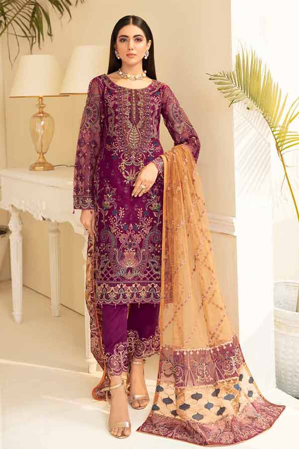 Ramsha Minhal Chiffon`22 Vol-5 D#501