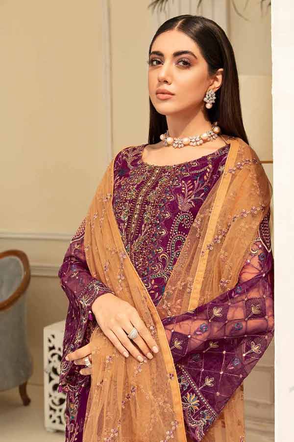 Ramsha Minhal Chiffon`22 Vol-5 D#501