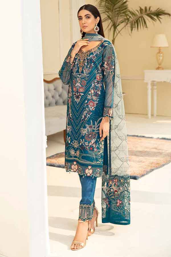 Ramsha Minhal Chiffon`22 Vol-5 D#504