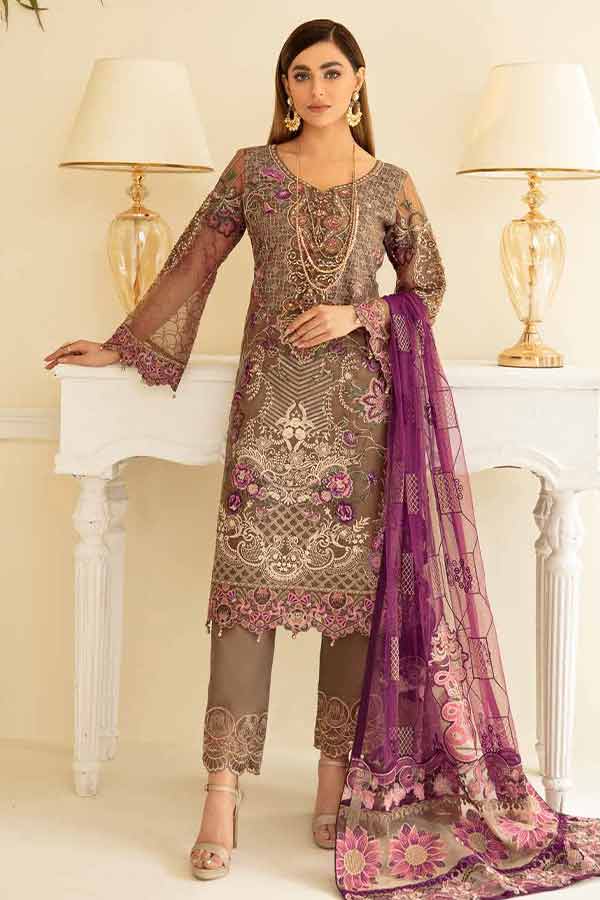 Ramsha Minhal Chiffon`22 Vol-5 D#505