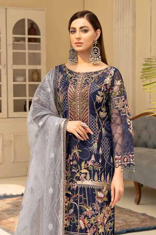 Ramsha Minhal Chiffon`22 Vol-5 D#508