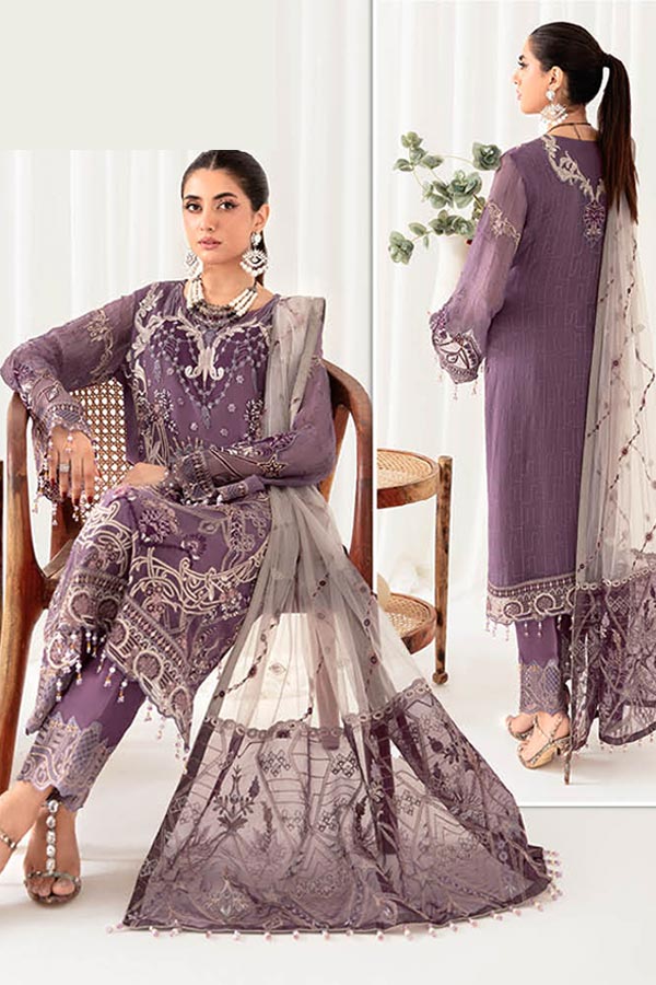 Ramsha Rangoon Chiffon`23 Vol-10 D#1002
