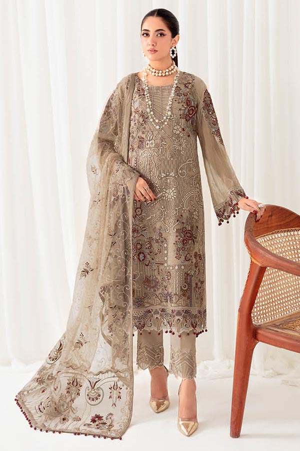 Ramsha Rangoon Chiffon`23 Vol-10 D#1009