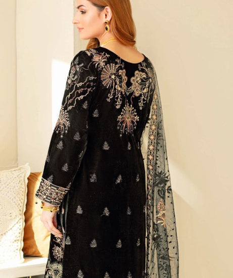Ramsha Velvet Collection`22 VA#401 (Black)