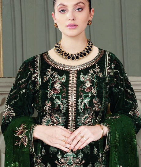 Ramsha Velvet Collection`22 VD#401 (Green)