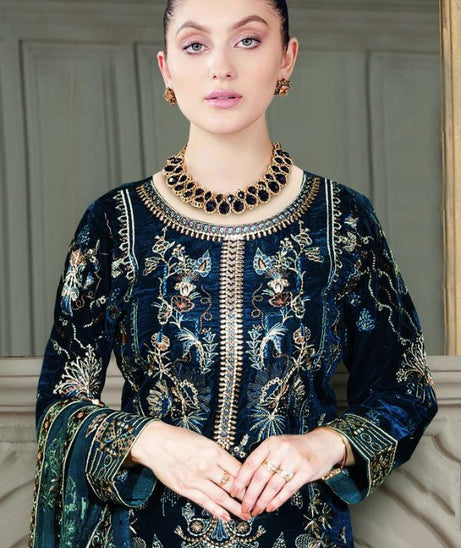Ramsha Velvet Collection`22 VF#401 (Zinc)