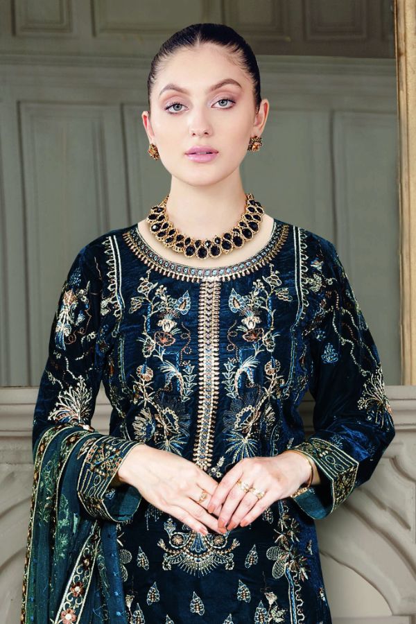 Ramsha Velvet Collection`22 VF#401 (Zinc)