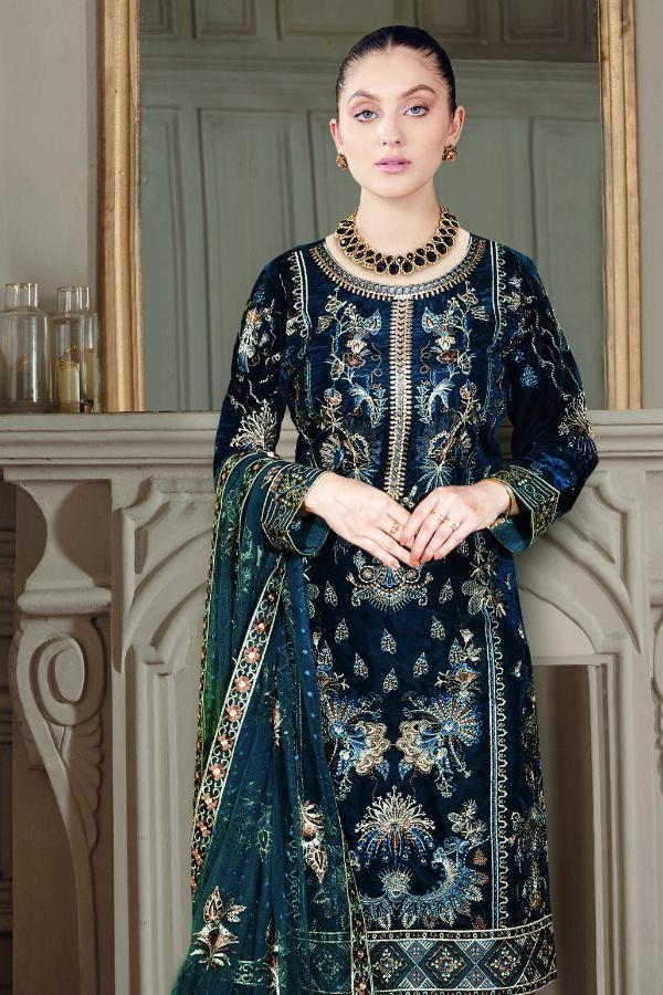 Ramsha Velvet Collection`22 VF#401 (Zinc)