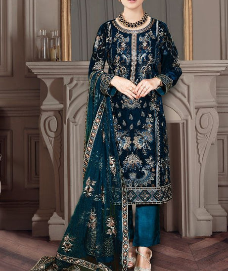 Ramsha Velvet Collection`22 VF#401 (Zinc)