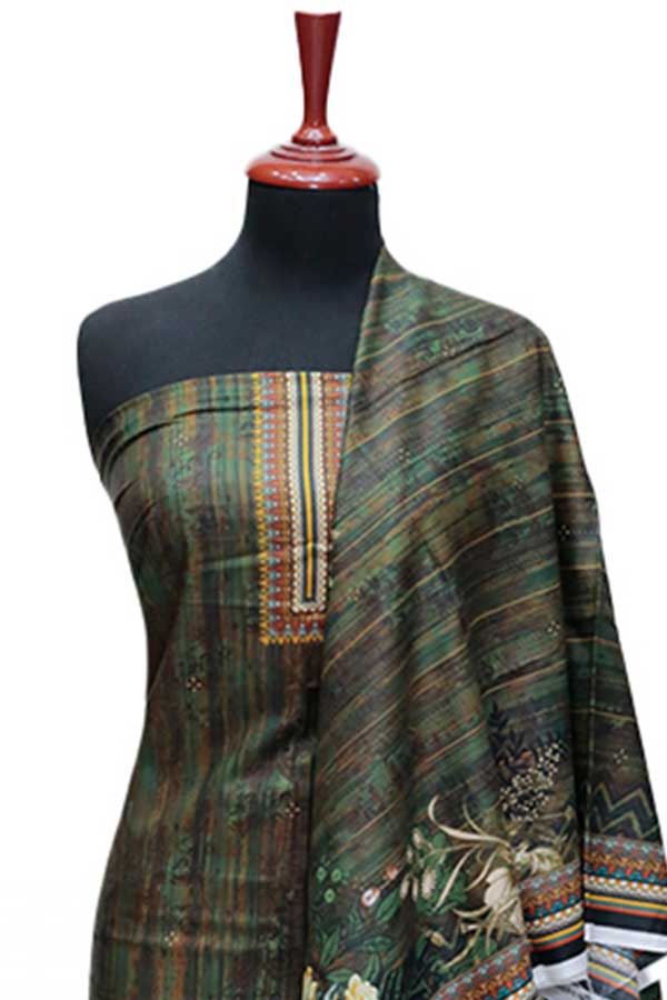 Rang Jaa Digital Linen`24 D#24401 D-Green