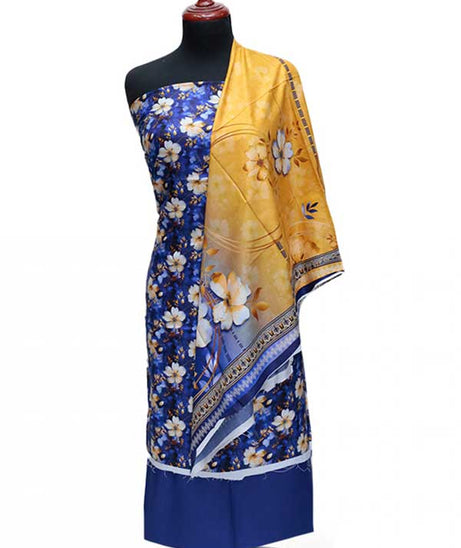 Rang Jaa Digital Linen`24 D#24415 Royal Blue