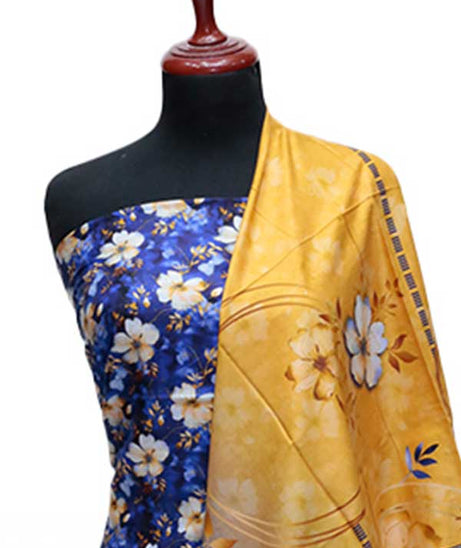 Rang Jaa Digital Linen`24 D#24415 Royal Blue