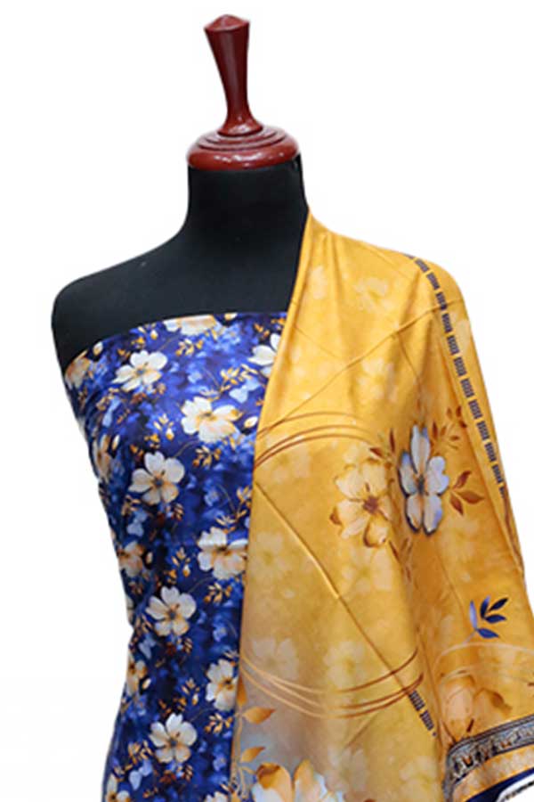 Rang Jaa Digital Linen`24 D#24415 Royal Blue