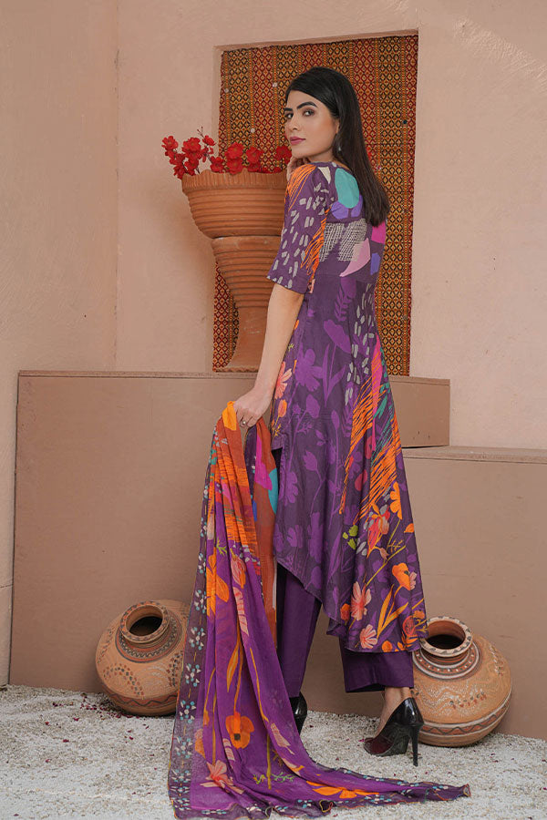 Rang Mehal Winter Collection`21 (Purple)