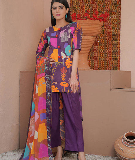 Rang Mehal Winter Collection`21 (Purple)