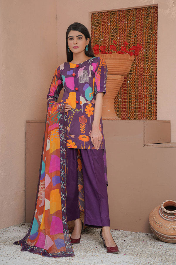 Rang Mehal Winter Collection`21 (Purple)