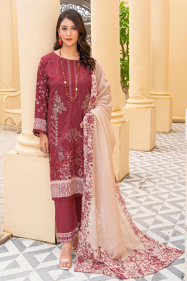 Rang Raiz NoorJahan Slub Linen`24 D#03