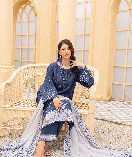 Rang Raiz NoorJahan Slub Linen`24 D#06