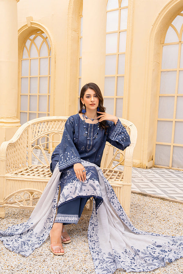 Rang Raiz NoorJahan Slub Linen`24 D#06