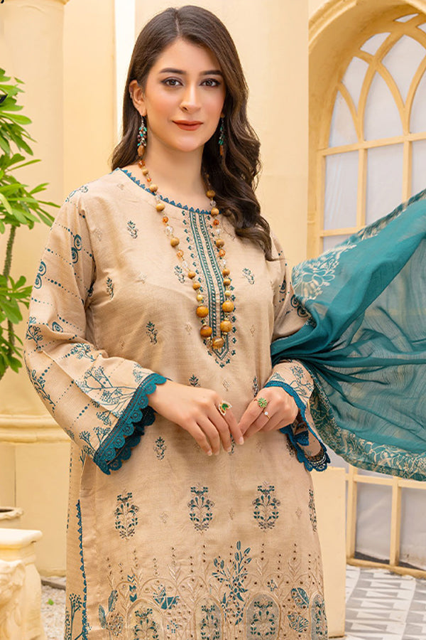 Rang Raiz NoorJahan Slub Linen`24 D#08