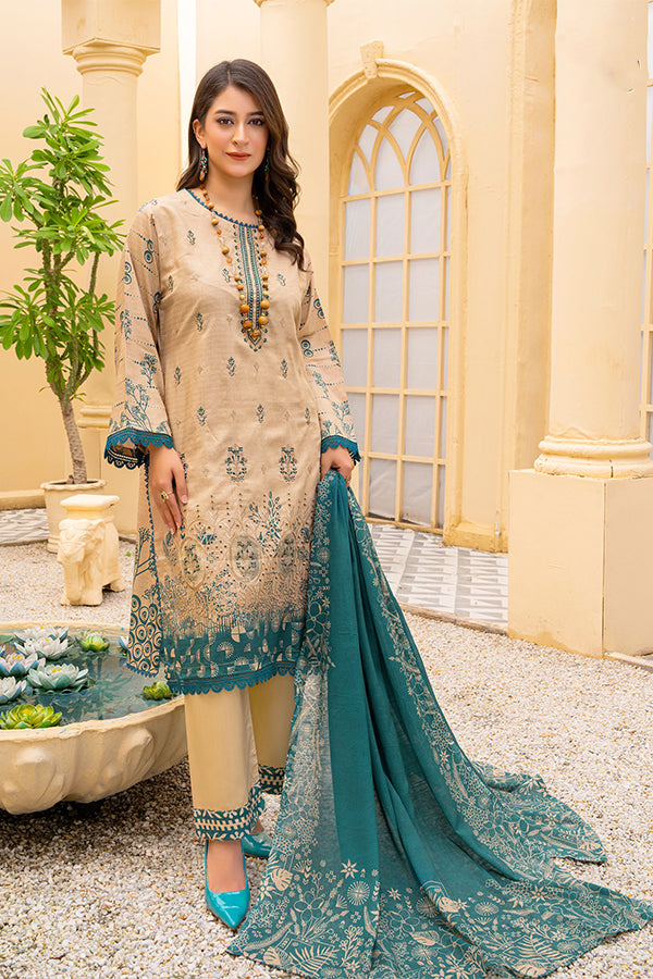 Rang Raiz NoorJahan Slub Linen`24 D#08