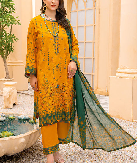 Rang Raiz NoorJahan Slub Linen`24 D#09