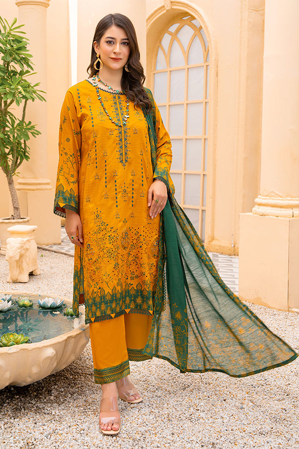 Rang Raiz NoorJahan Slub Linen`24 D#09