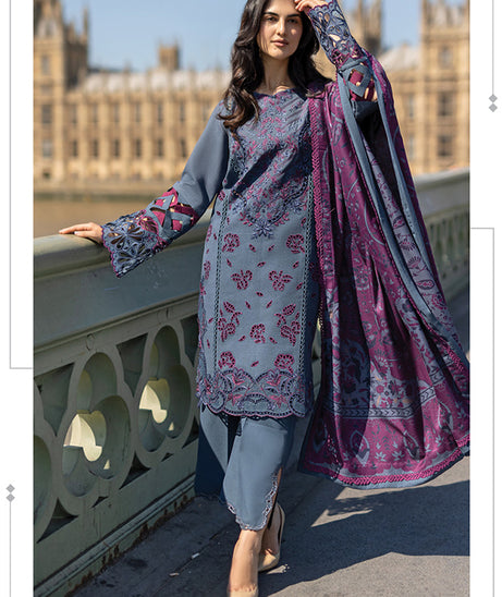 Rang Rasiya Carnation Winter Shawl Edit'24 D#10 DELILAH