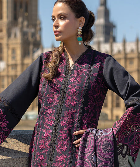 Rang Rasiya Carnation Winter Shawl Edit'24 D#11 EMILY