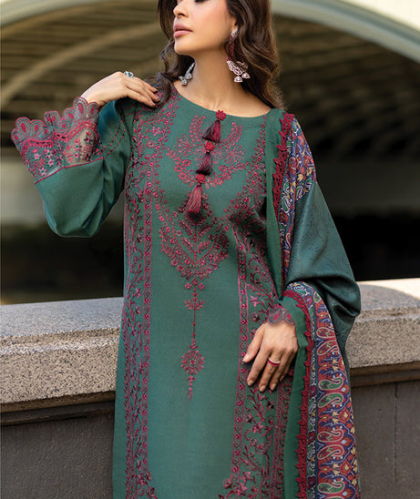 Rang Rasiya Carnation Winter Shawl Edit'24 D#12 ISLA