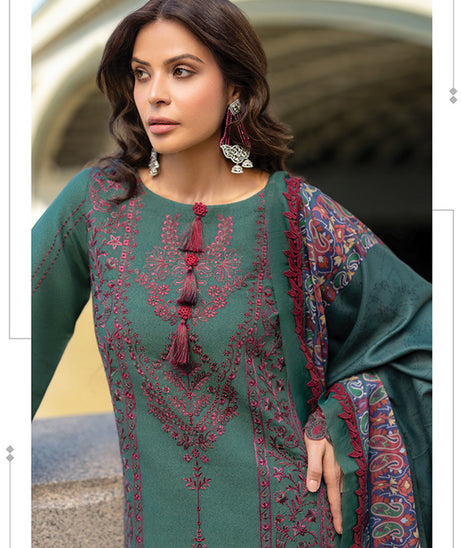 Rang Rasiya Carnation Winter Shawl Edit'24 D#12 ISLA