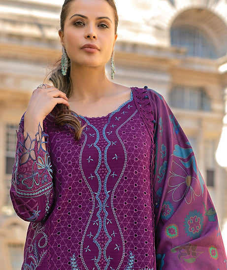 Rang Rasiya Carnation Winter Shawl Edit'24 D#13 FREYA