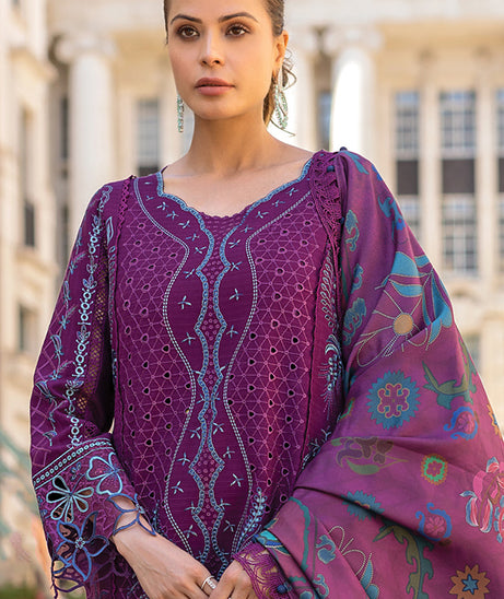 Rang Rasiya Carnation Winter Shawl Edit'24 D#13 FREYA