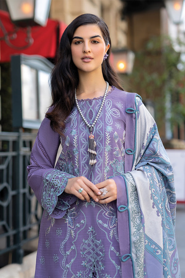 Rang Rasiya Carnation Winter Shawl Edit'24 D#14 LAVENDER