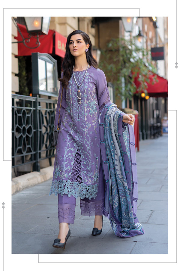 Rang Rasiya Carnation Winter Shawl Edit'24 D#14 LAVENDER