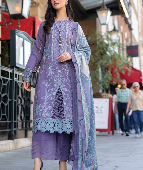 Rang Rasiya Carnation Winter Shawl Edit'24 D#14 LAVENDER