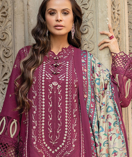 Rang Rasiya Carnation Winter Shawl Edit'24 D#4 ABIGAIL