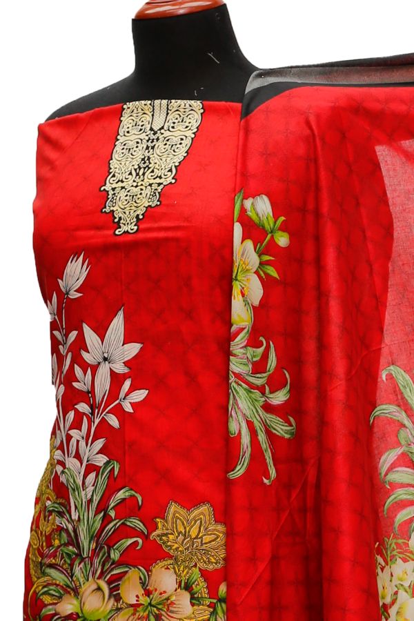 Rangni Premium Lawn'21 D # 1010 Red