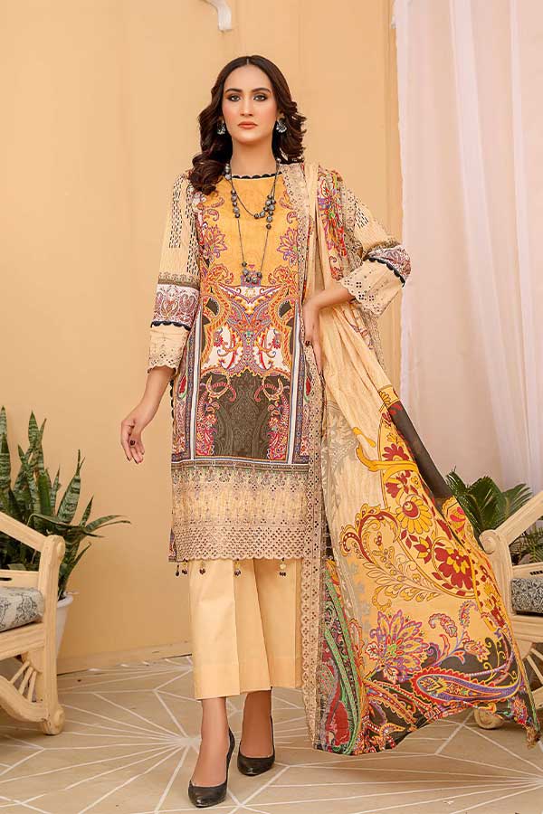 Rangoli Dgital Emb Lawn'22 D#4