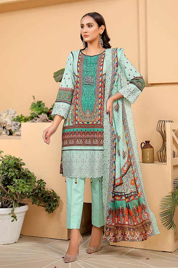 Rangoli Dgital Emb Lawn'22 D#9