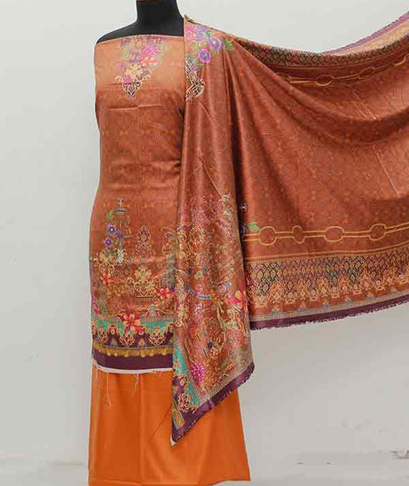 Rashid D/Cottle Linen`20 D#602 Rust