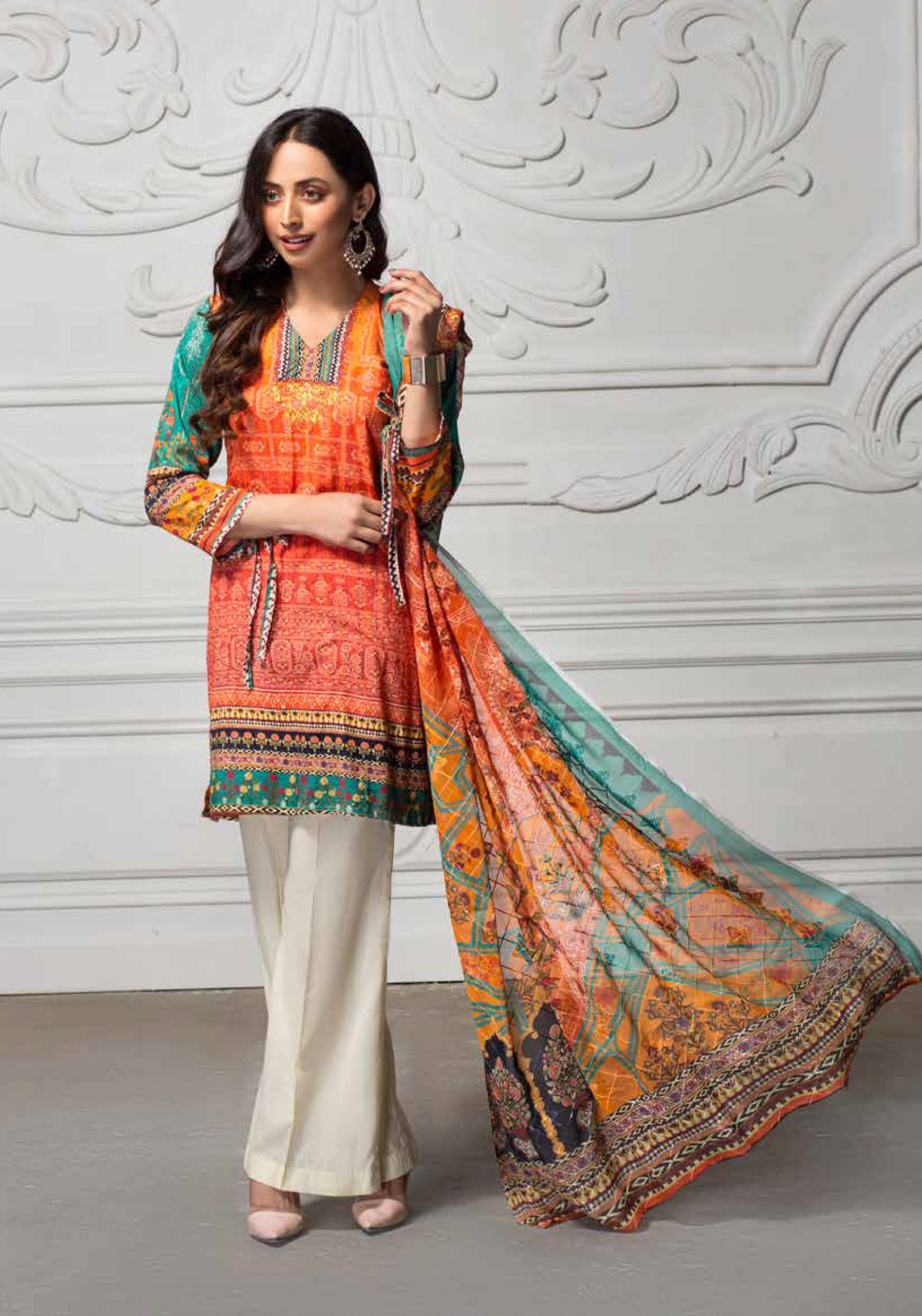 Kahawat Digital Emb Linen`20 D#2639