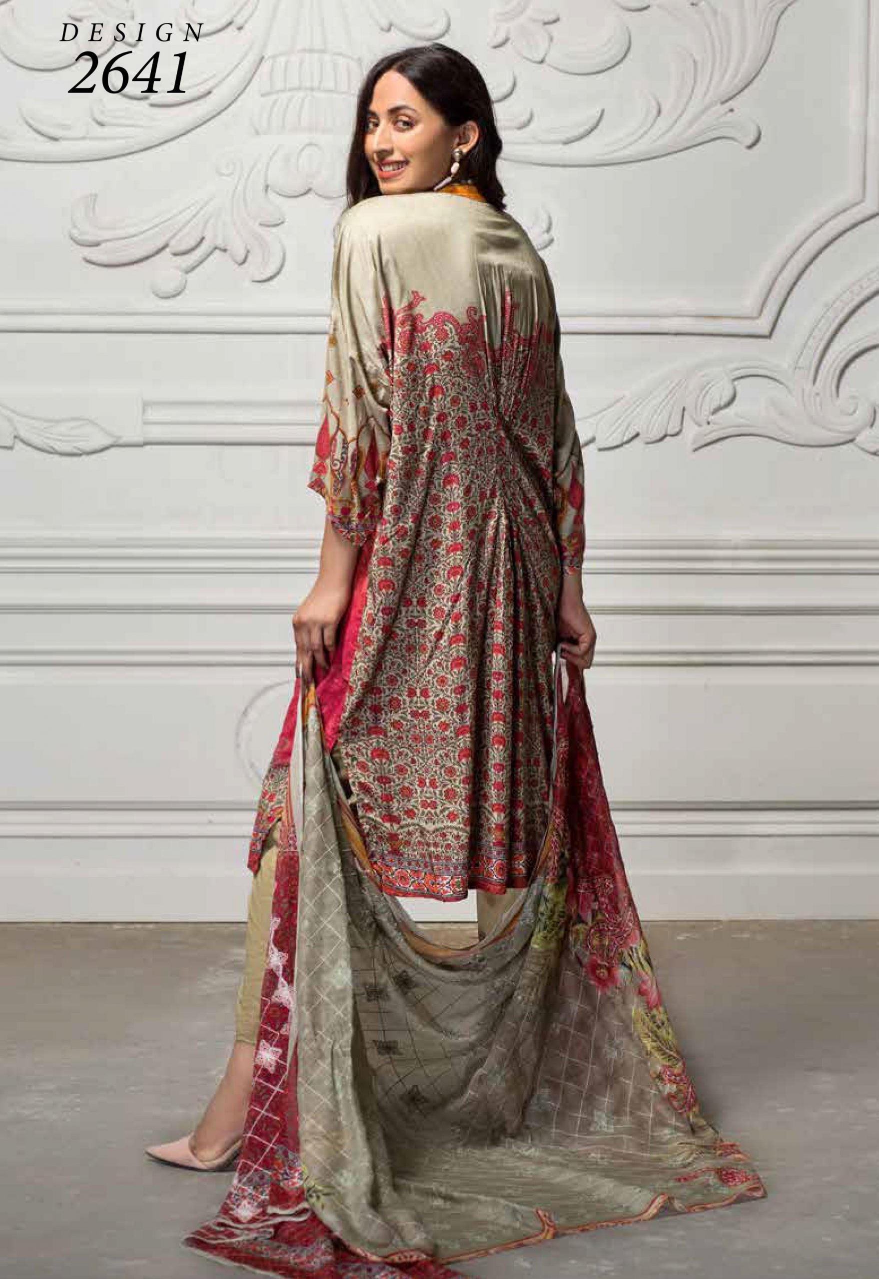 Kahawat Digital Emb Linen`20 D#2641